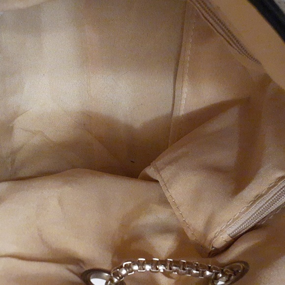 super cute tote bag with faux leather and gold hardware. - Picture 7 of 7